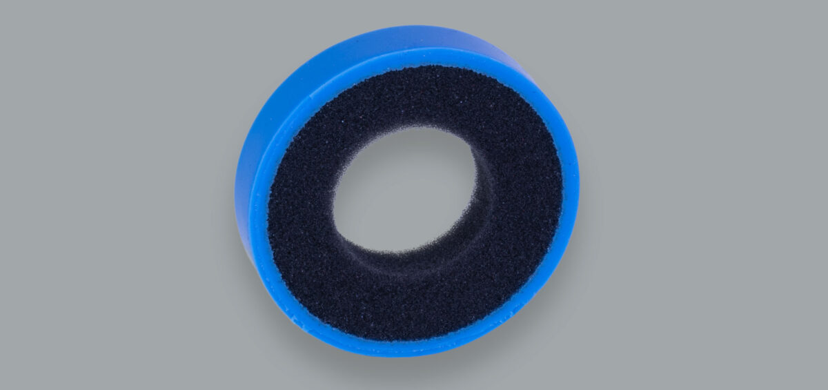 Schaumstoffrolle mit Silikonbelag FDA D 80 d 40 mm
