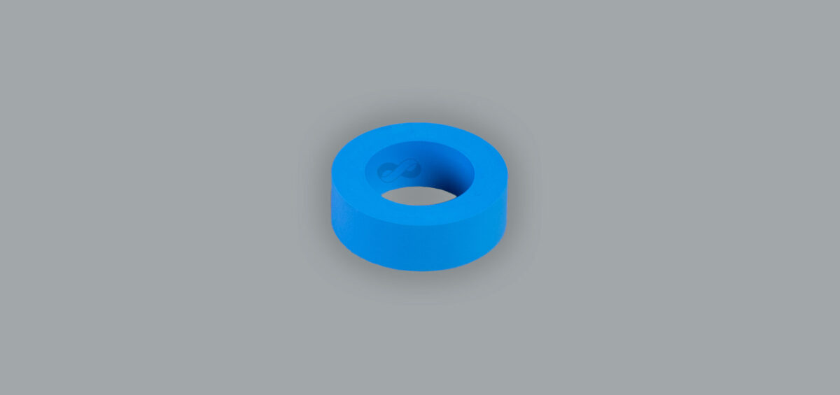 Walzenbezug Crelast blau 75 ShA