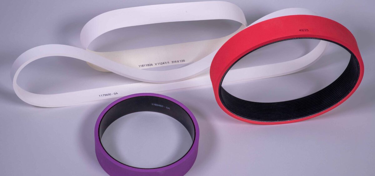 Marking article number and date Crelast and Hevaloid belts