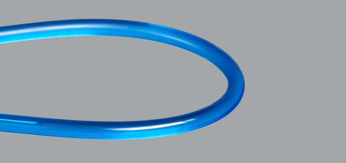 Rondlast PU klar blau 85 ShA FDA
